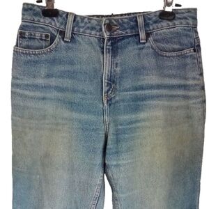 Women's L.L.Bean 8 medium/T denim jeans light straight fit classic Vintage